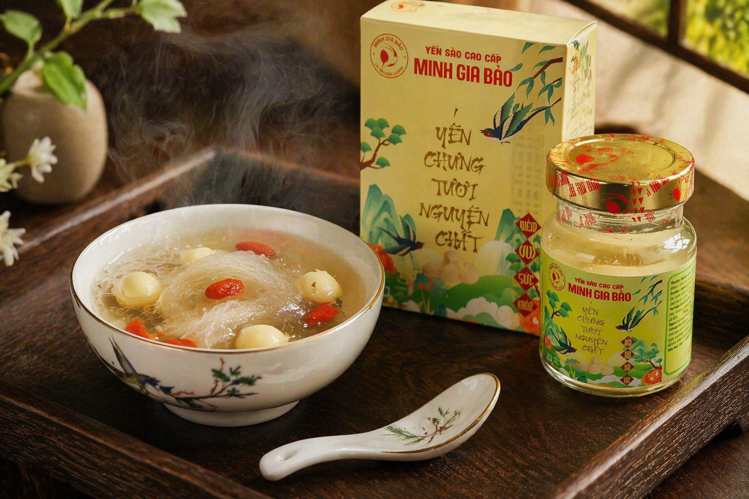 Cách chưng yến đúng chuẩn 2026 thơm ngon giữ trọn dưỡng chất cùng thương hiệu Minh Gia Bảo