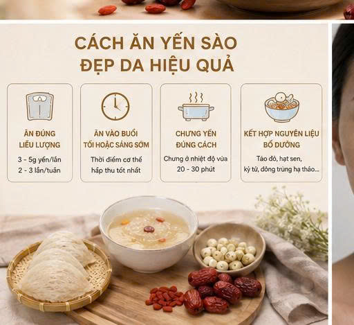 Cách sử dụng yến sào hiệu quả